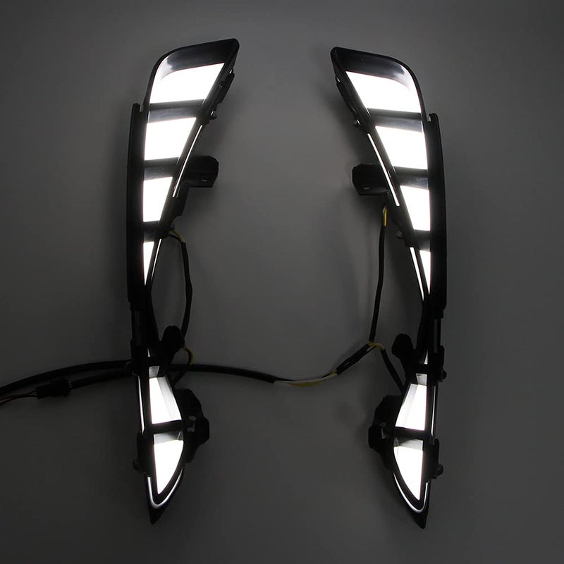 Dreamseek LED DRL Front Bumper Driving Fog Light Modification for Toyota Avalon 2019 2020 2021 2022 Daytime Running Lamp with Amber Turn Signals - Image 5